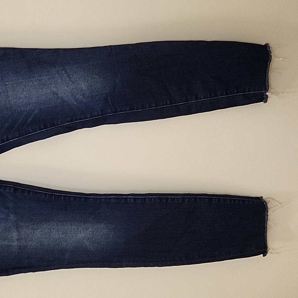 Mother Waisted Looker Ankle Fray Tongue in Chic Meduim Wash Blue Sz 24 - Picture 6 of 16